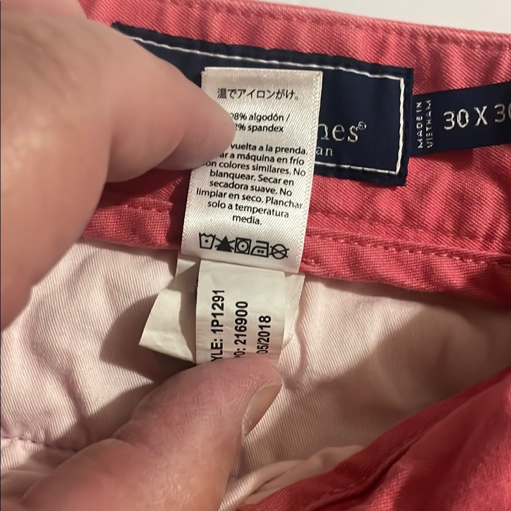 Vineyard Vines Jetty Red Chinos Slim Fit Cotton Blend - Picture 4 of 8